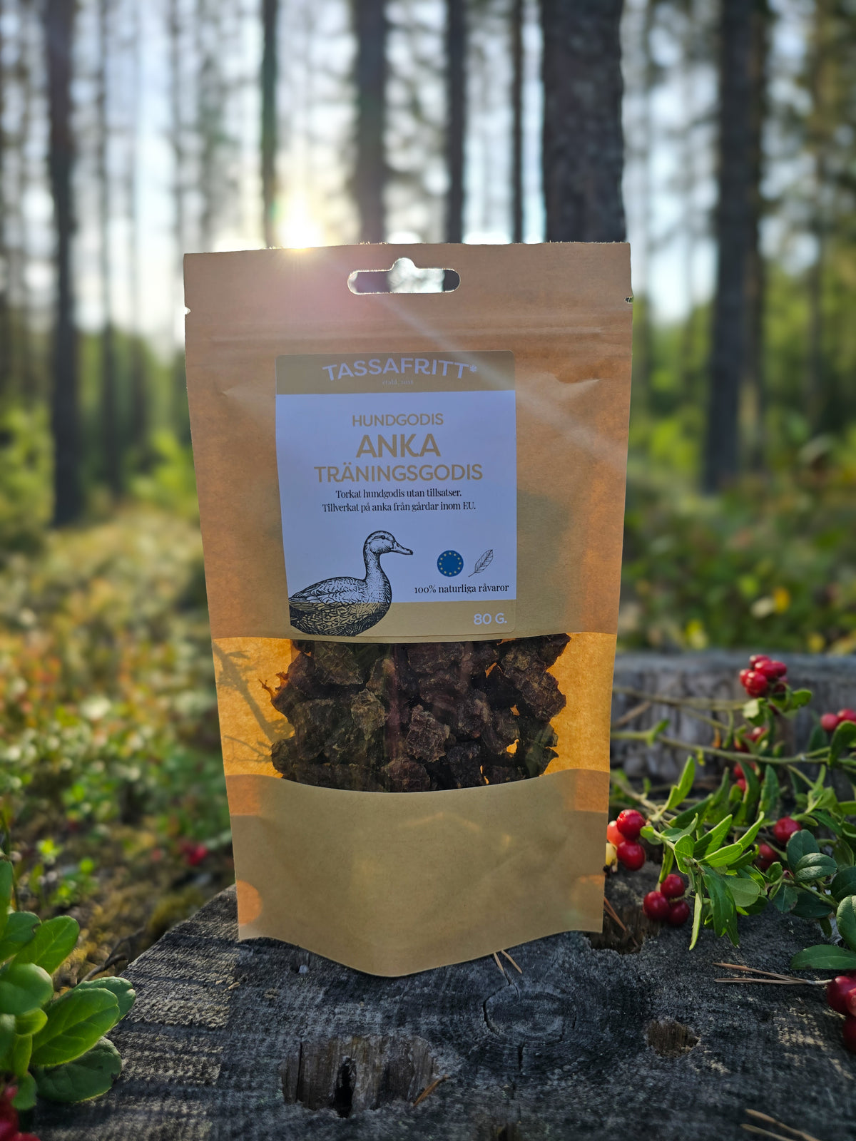 Tassafritt- Träningsgodis Anka