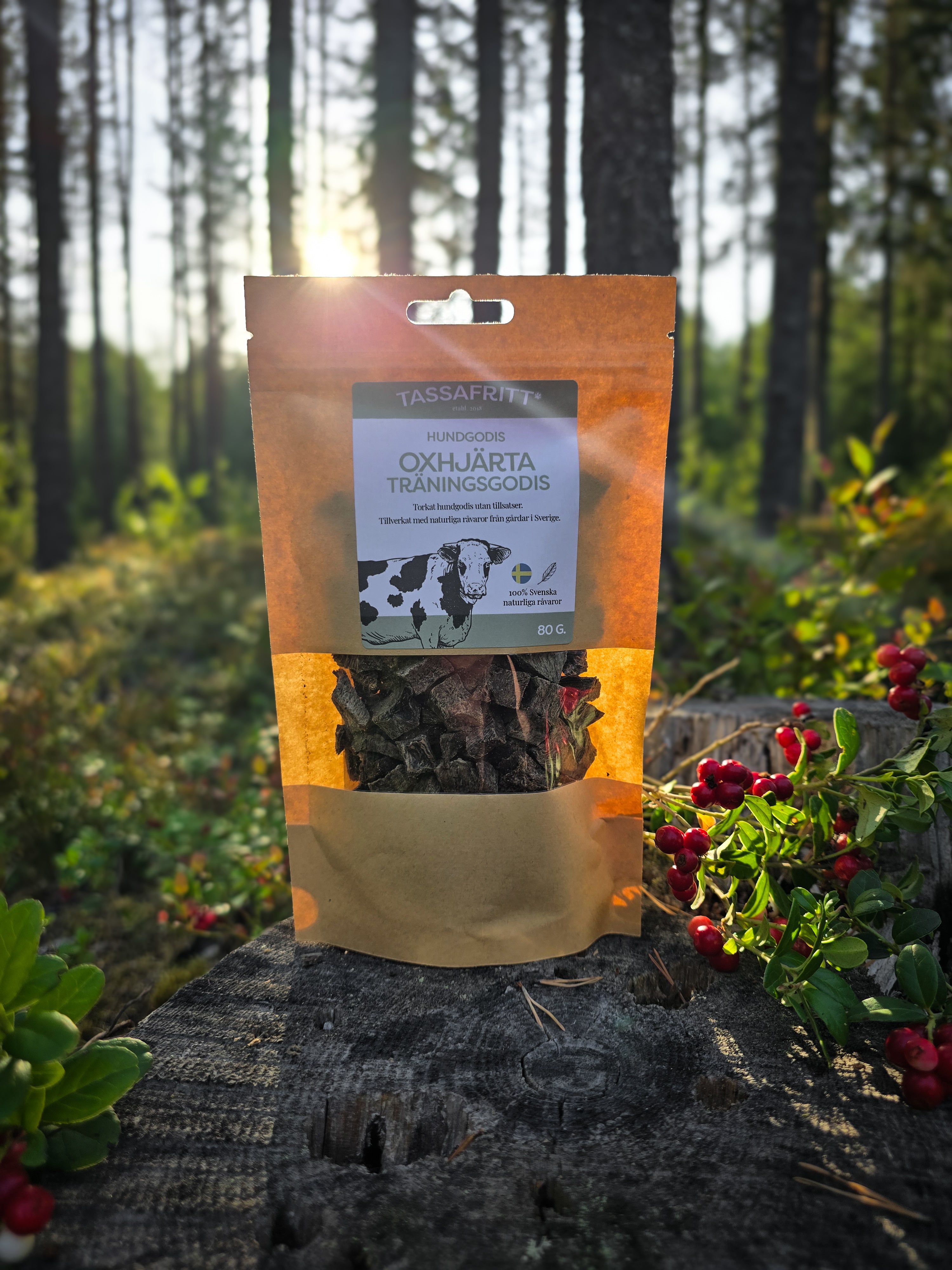 Tassafritt- Träningsgodis Oxhjärta